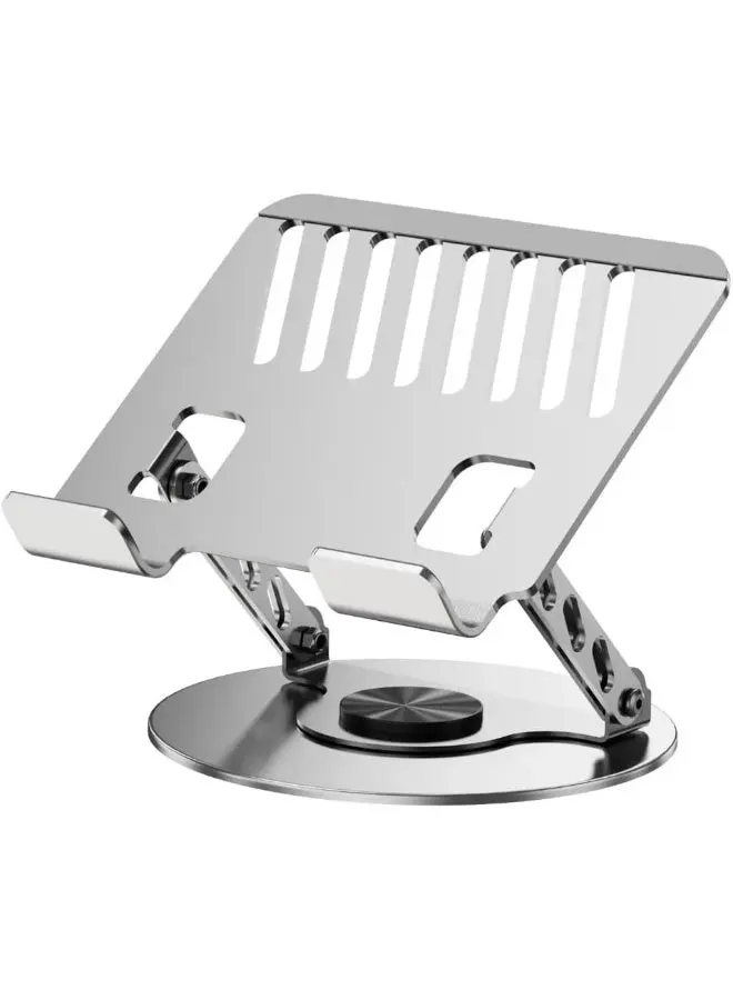360 Degree Adjustable Metal Laptop Stand – Ergonomic Design, Flexible Folding, High Stability for 4.5 to 17.3 Inch Devices