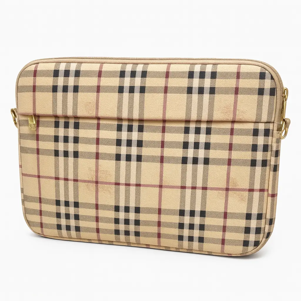 Digital Toch DTG-202 Handled Laptop Sleeve 15.6 inch  (Classic Beige Check)