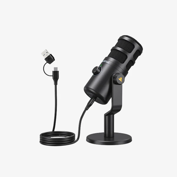 [PD100X] MAONO PD100X USB/XLR Dynamic Microphone for Gaming Streaming, Computer PC Microphone with Software-RGB, Mute Button, 48kHz/24bit Podcasting Desktop Mic for YouTube Video Recording