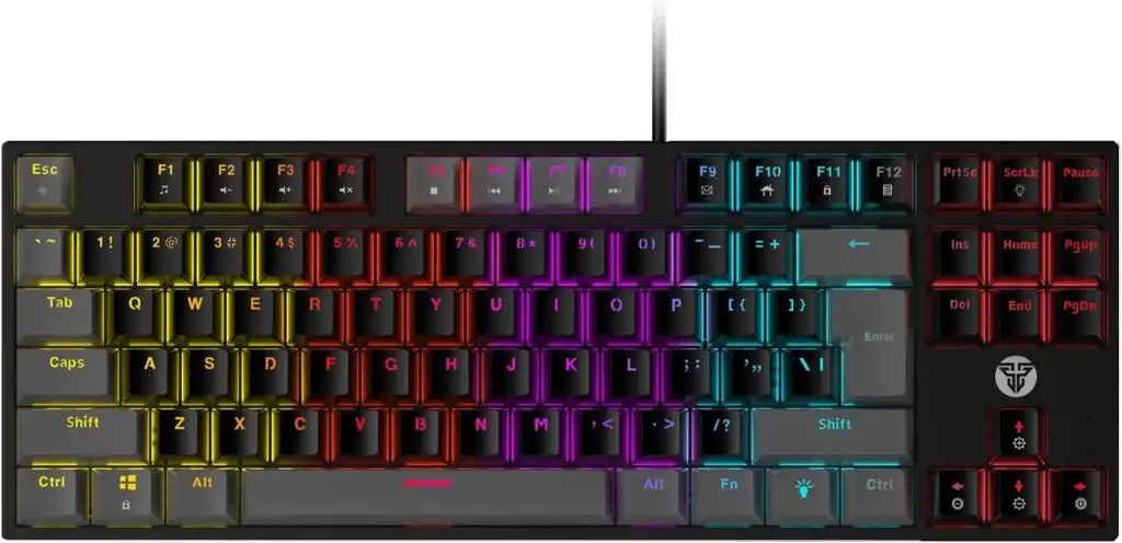 [MK876V2 ATOM87] FANTECH MK876V2 BK ATOM87 RGB MECHANICAL KEYBOARD SUMI EDITION - BLACK Blue Switch