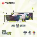 Atom87S MK877S BK WHBL RD Mori Edition Mechanical Keyboard RED SWITCH 