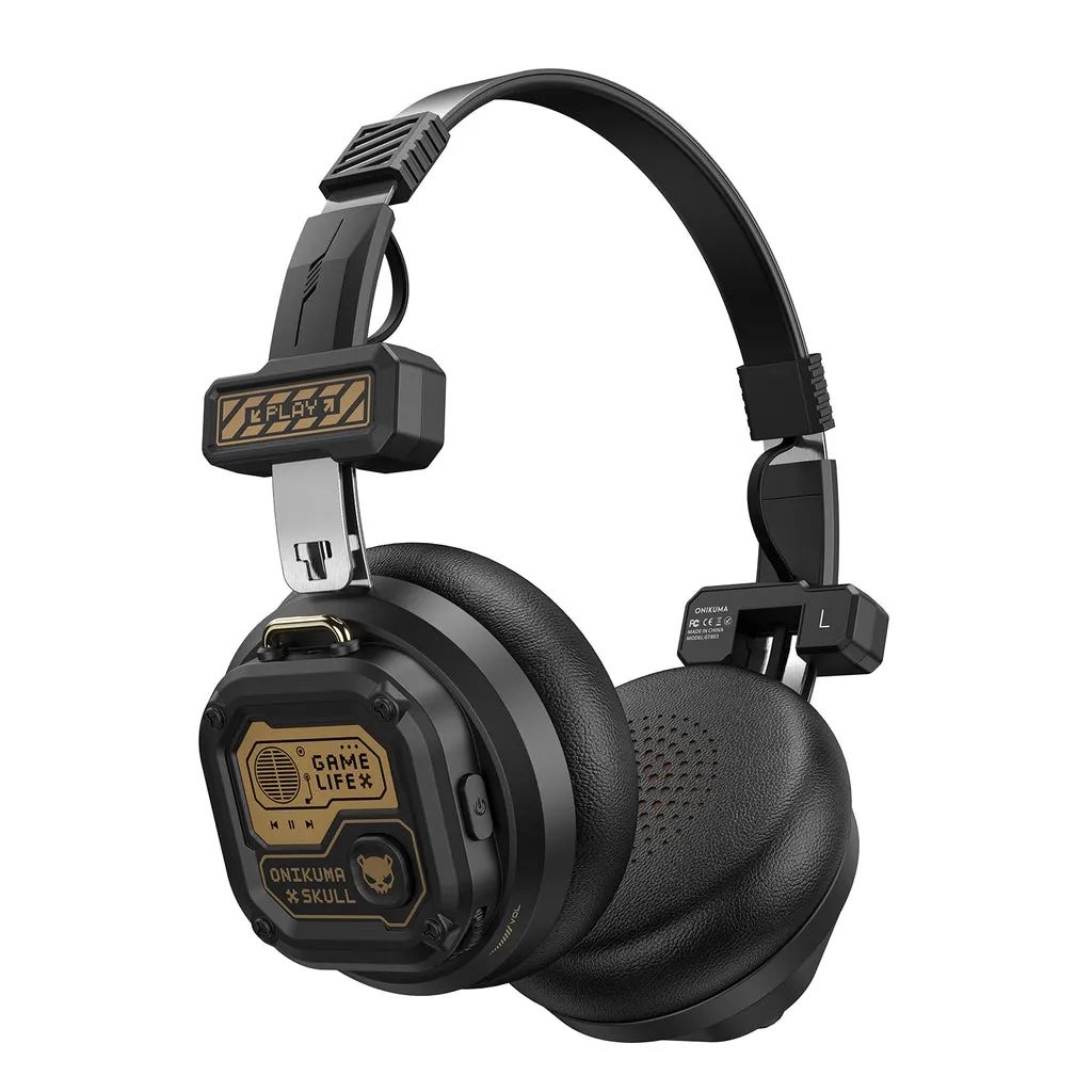 [ONIKUMA GT803] ONIKUMA GT803 Wireless Gaming Headset‌ – Ultra-Light Foldable Design, 50H Playback, Bluetooth 5.4, Multi-Platform Compatibility