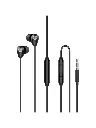 L'AVVENTO HP66B Sleeping earphone with Mic 3.5mm with Volume Control - Black 