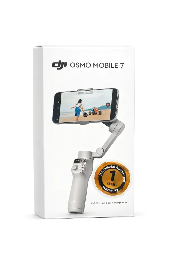 مثبت هاتف DJI Osmo Mobile 7 ثلاثي المحاور – أبيض