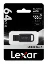 Lexar JumpDrive V400 USB3.2 Gen1 Flash Drive Black - 100MB/s 