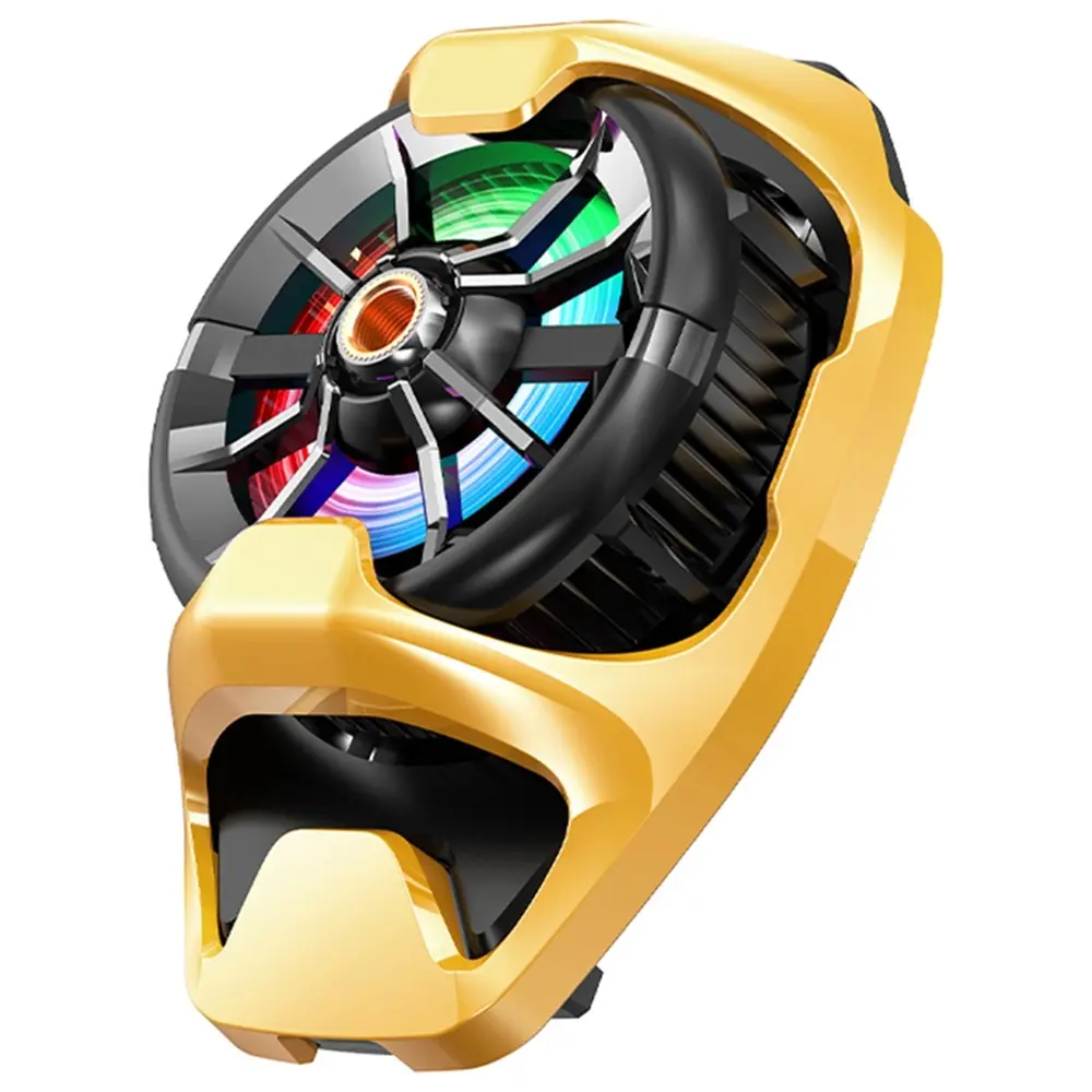 MEMO DL22 Mobile Phone Semiconductor Back Clip Cooling Radiator PUBG Game Cooler for iOS Android - Yellow (copy)