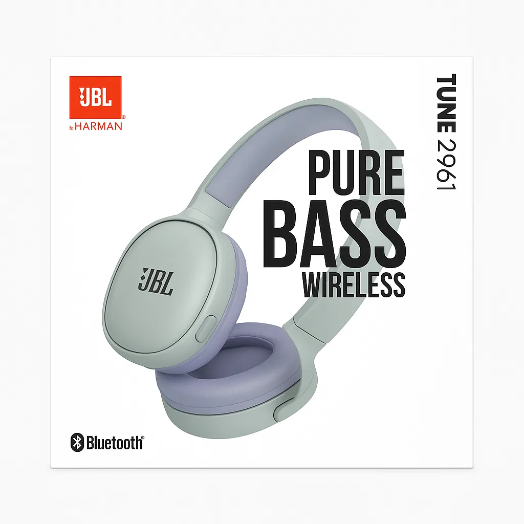 [J-2961BT] Wireless Headphone J-2961BT Headset Eerphone, Bluetooth stereo, with External Microphone and Support SD Card Hands-Free Call Voice Aware, Multi-Point Connection, Lightweight and Foldable -copy