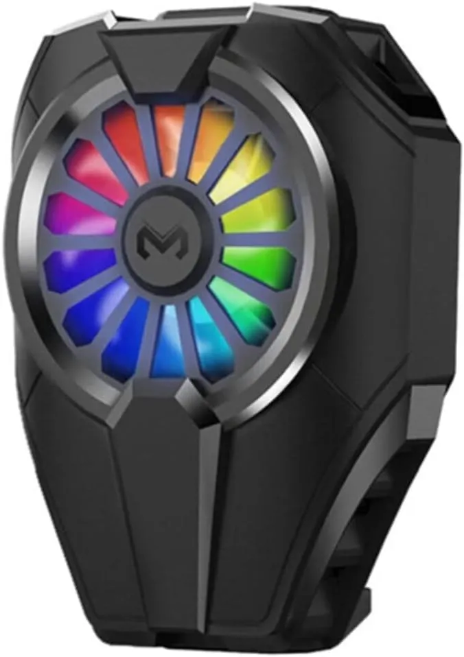 [MEMO DL06] MEMO DL06 Fast Cooling Mobile Phone Cooler , Phone Cooler for Gaming With Cable Type-C , Magnetic and Clip Semiconductor Ice Affect Refrigerator Radiator, RGB Light, Ultra Quiet , Compatible with iPhone & Android Gaming Phones 