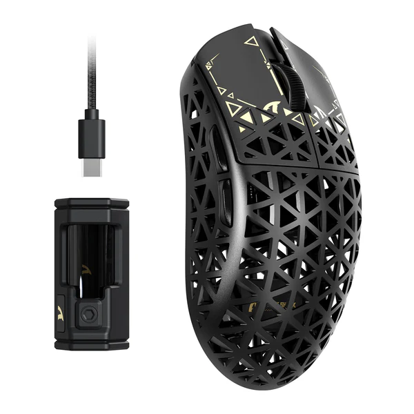 [ATTACK SHARK V5 BLACK] Mouse Attack Shark V5 Ultra-light ≥20000fps Gaming Tri-Mode