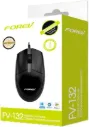 FOREV FV-132 Optical Wired Mouse for Office and home, pc/laptop, use comfortable design for the hand, Anti-Slip and Portable, Fast and High Precision – Black