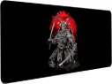 Japanese Iron Samurai Gaming Mouse Pad (70× 30cm) for Keyboard and Mouse Desk Mat – Anti Slip Rubber Base – Stitched Edges – Waterproof – Speed Edition 