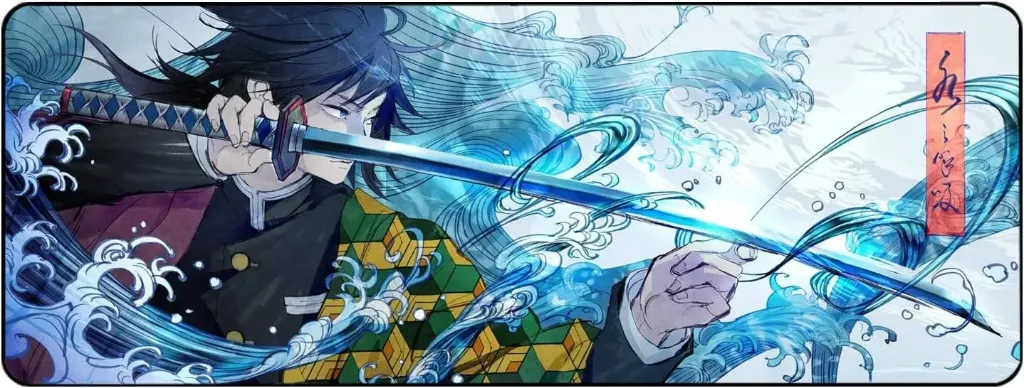 Anime Sword Gaming Mouse Pad , Large Extended Keyboard and Mouse Mat for PC , Non Slip Desk Mat | 700× 300×3 mm