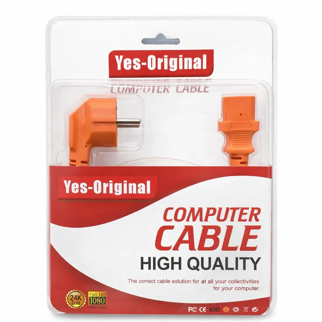 Power Cable Pc 3m Orang Yes Original