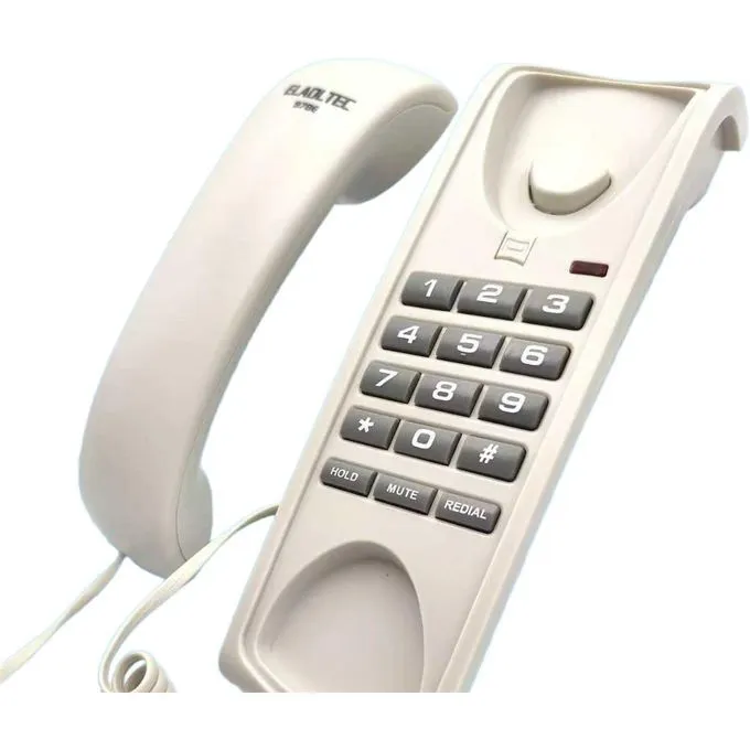 EL-ADL Tec Corded Landline Phone, White - 97BE