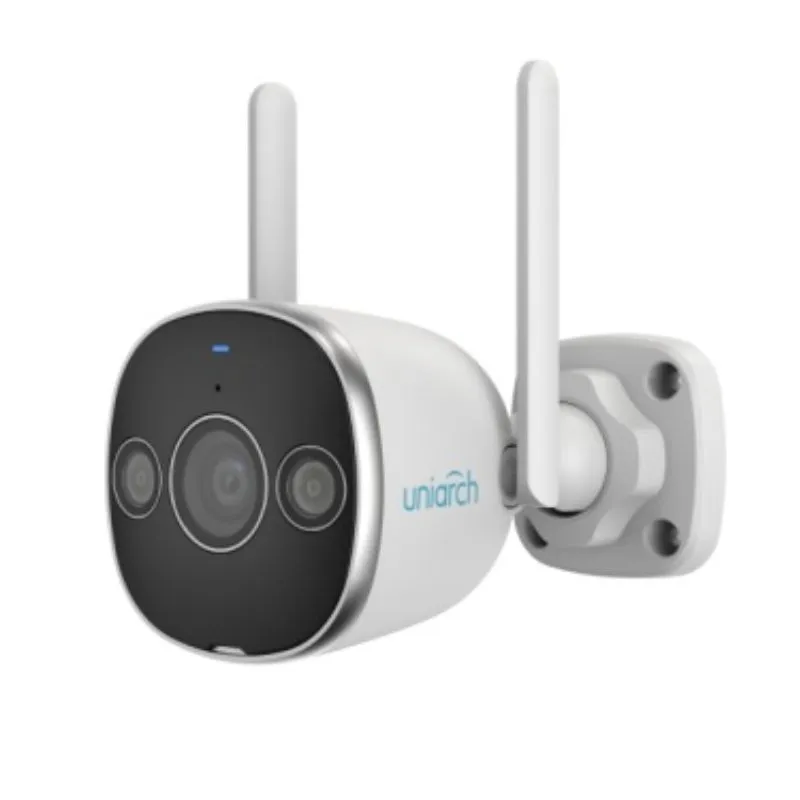 [uniarch b2d] Uniarch Uho-B2D-M3F3D 3MP HD Outdoor Bullet Wi-Fi Camera - White