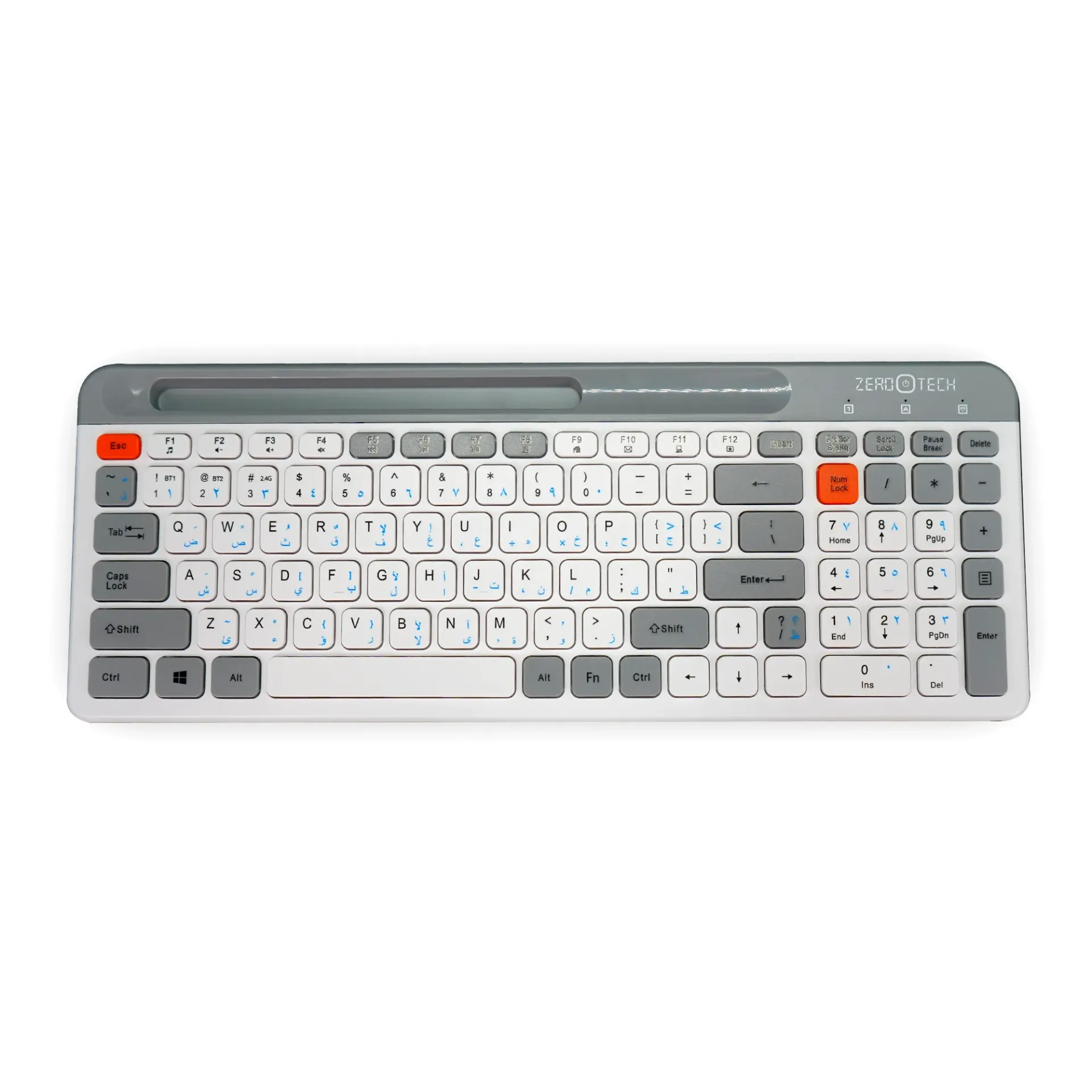 Zerotech Slim Wireless Keyboard,ZPCK-WLLWK 2.4G & BT Wireless Keyboard