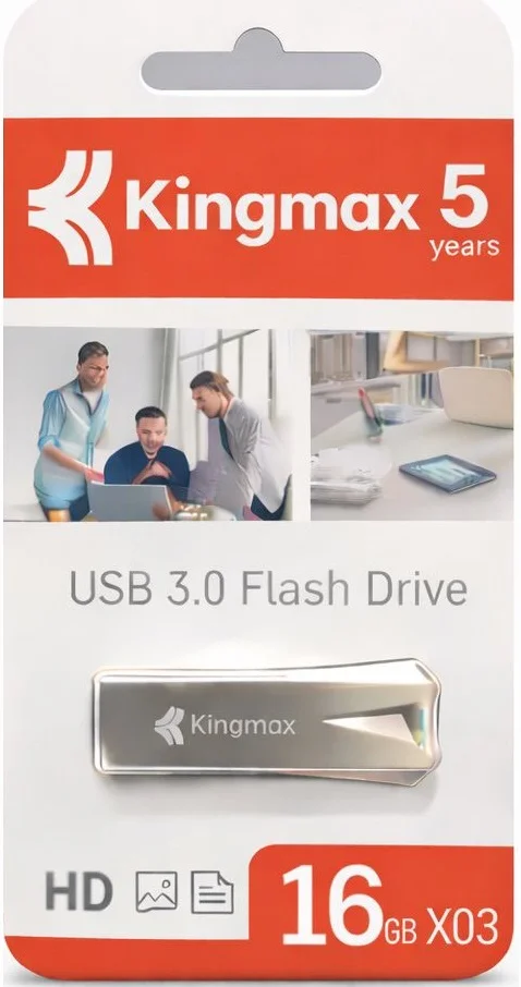 Kingmax X3 16GB Flash Drive, Memory Capacity (GB), USB 3.0 Interface