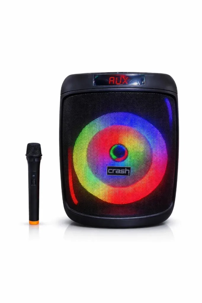 Crash Pro 8000 8-Inch 40W Party Speaker + Wireless Microphone (AC 220V)