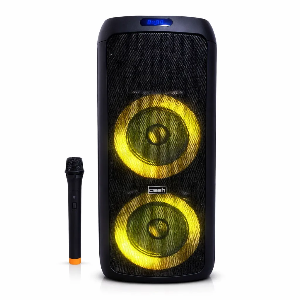 Crash Party 8060 Dual 8" 40W Bluetooth Party Speaker (AC 220V)