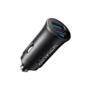 Anker USB-A + USB-C Car Charger, 30 Watt, 2 Ports, Black - A2741611
