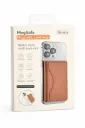 MagSafe Magnetic Leather Card Wallet for iPhone – Brown