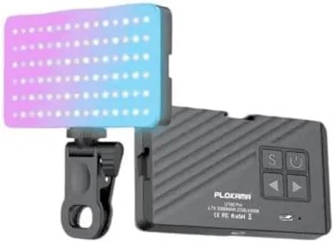 PLOKAMA U160 PRO LED Light Powerful Rotating Lighting with Various Lighting Modes Installed on Camera, Mobile or Computer, External Lighting for All Content Makers (YouTube - TikTok - Facebook)