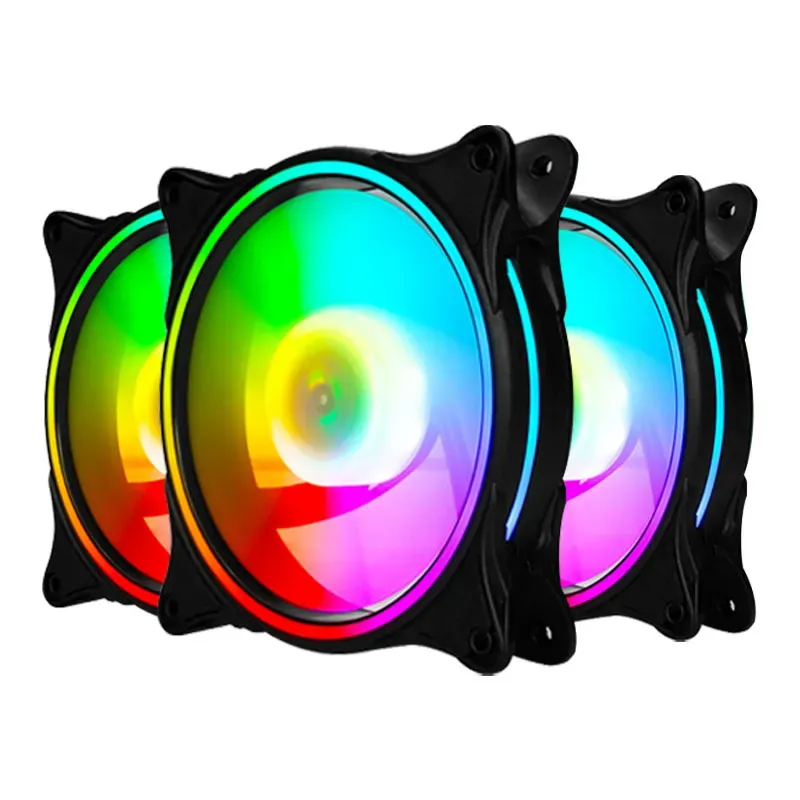 KS 120 RGB FAN 4pin 12V PWM CPU Cooling Fan RGB Light Gaming Case Computer Fans 120mm PC Heatsink CPU Cooler