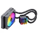SNOWMAN KS120 RGB ARGB CPU Liquid Cooler AIO Water Cooling Kit High-Efficiency Radiator Ultra-Quiet Fans for Processor PC Air black