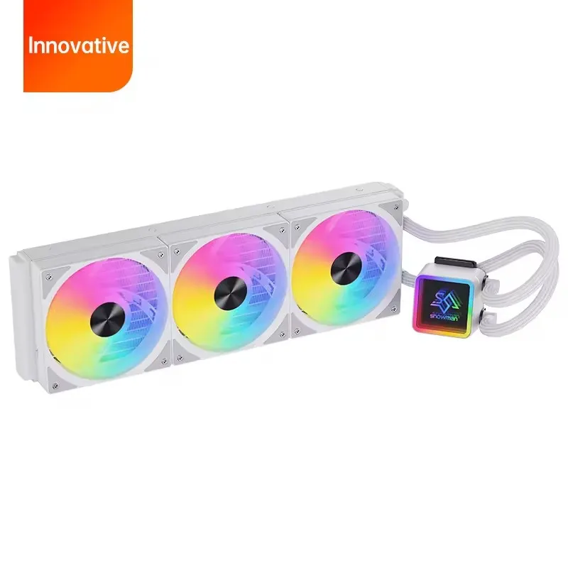 SNOWMAN KS360 ARGB CPU Water Cooling 120mm Cooler for Gaming Computer case Cooler for Cpu Liquid Cooling Desktop Computer Cooler white