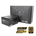 Thermalright TR TG-750 750W power supply with 80+ Gold efficiency, full modular cables, stable power delivery and smart cooling system — ideal for gaming and professional PC builds.