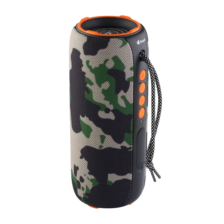 Kisonli Q22 Plus 16W Waterproof Wireless Bluetooth Speaker, Supports USB/ TF card /aux / Radio /BT – Black