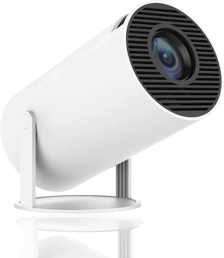 Mini Projector 40-130 Inch 4K 5G White