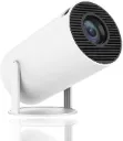 40''-130'' Smart Mini Projector 4K 5G WIFI, Big Screen Experience with Premium 360 Sound, 5.0 Bluetooth Movie Projector Compatible With Android/iOS/Windows/TV Stick/HDMI/USB/Audio 3.5 white