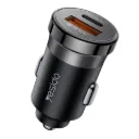 Yesido Y72 30W Dual-Port Car Charger, USB-A + USB-C with Type-C to Type-C Cable