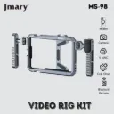 Jmary MS-98 Video Rig Kit Smartphone Video Cage, Mobile Camera Rig with Dual Handles, Professional Filmmaking and Vlogging Mount