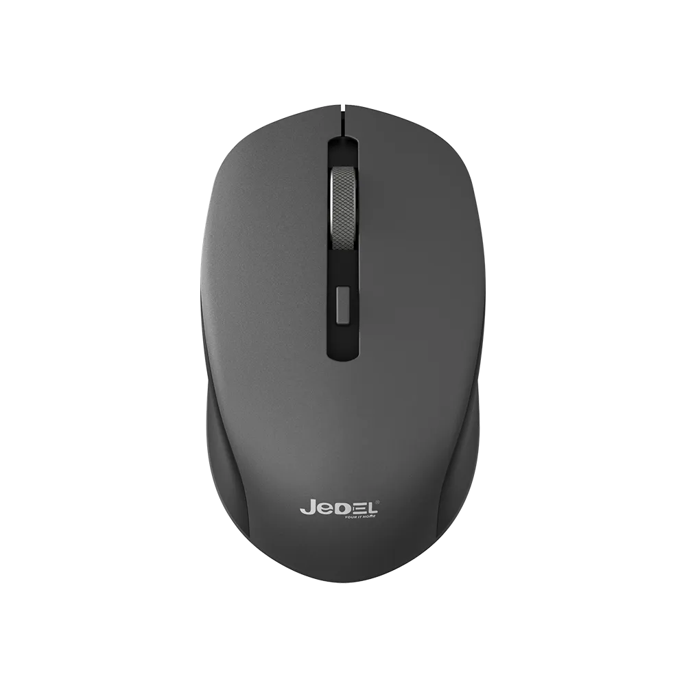For JeDEL WD156 Wireless 2.4Ghz, Bluetooth Rechargeable Mouse - Optical Sensor 1600 DPI - 4 Buttons (Black)