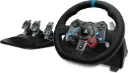 Logitech G29 Driving Force Racing Wheel and Floor Pedals, Real Force Feedback, Stainless Steel Paddle Shifters, Leather Steering Wheel Cover for PS5, PS4, PC, Mac - Black