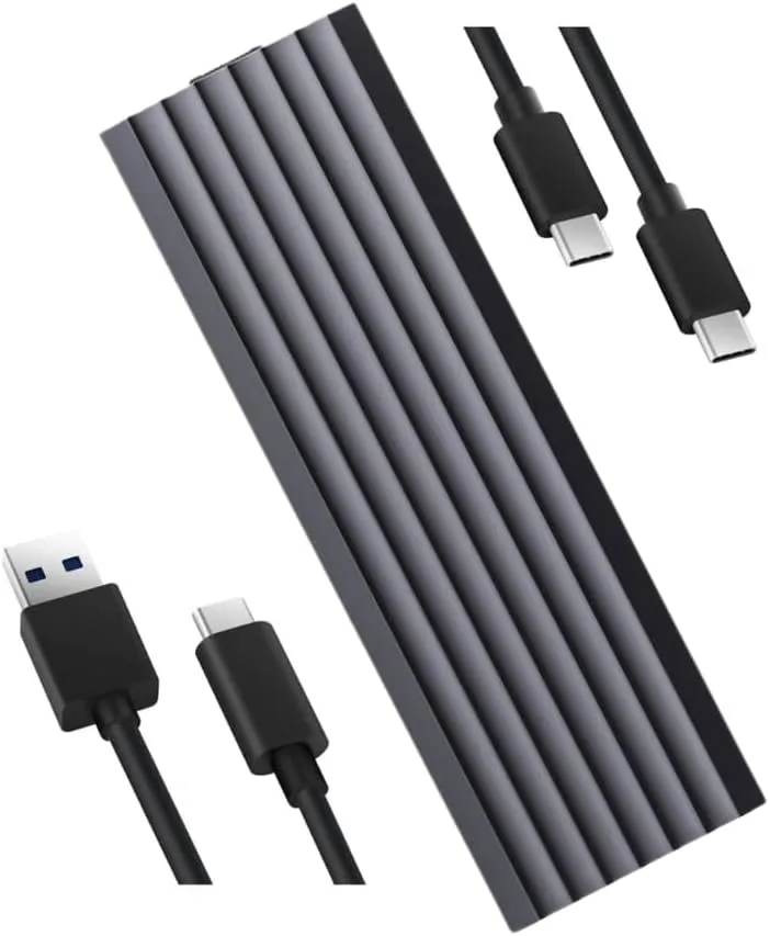 Hiksemi MDC1 USB 3.2 Type-C 10Gbps Aluminum NVME M.2 Enclosure Advanced master Adopt RealTek RTL9210 master control scheme, support NVME SSD