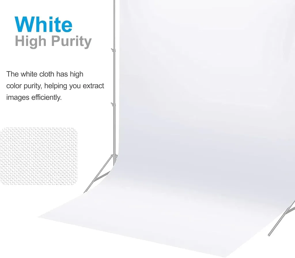 General cloth chroma Photography Backdrop Size 3*5 (White)