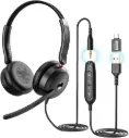 ONIKUMA X81 Gaming Headset with Microphone – Professional Over-Ear Wired Computer Headphones, Noise Cancelling, LED Light, Surround Sound, for PC, PS5, PS4, Xbox, Laptop (Black)