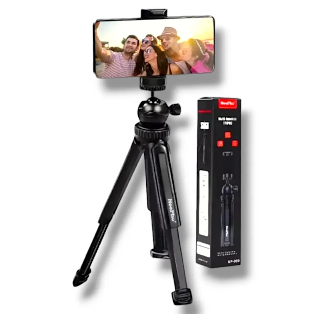 [NP999] NP-999 Neepho 360 Degree Multi-Function Mini Portable Foldable Phone Stand And Selfie Stick for Phones Gopra camera