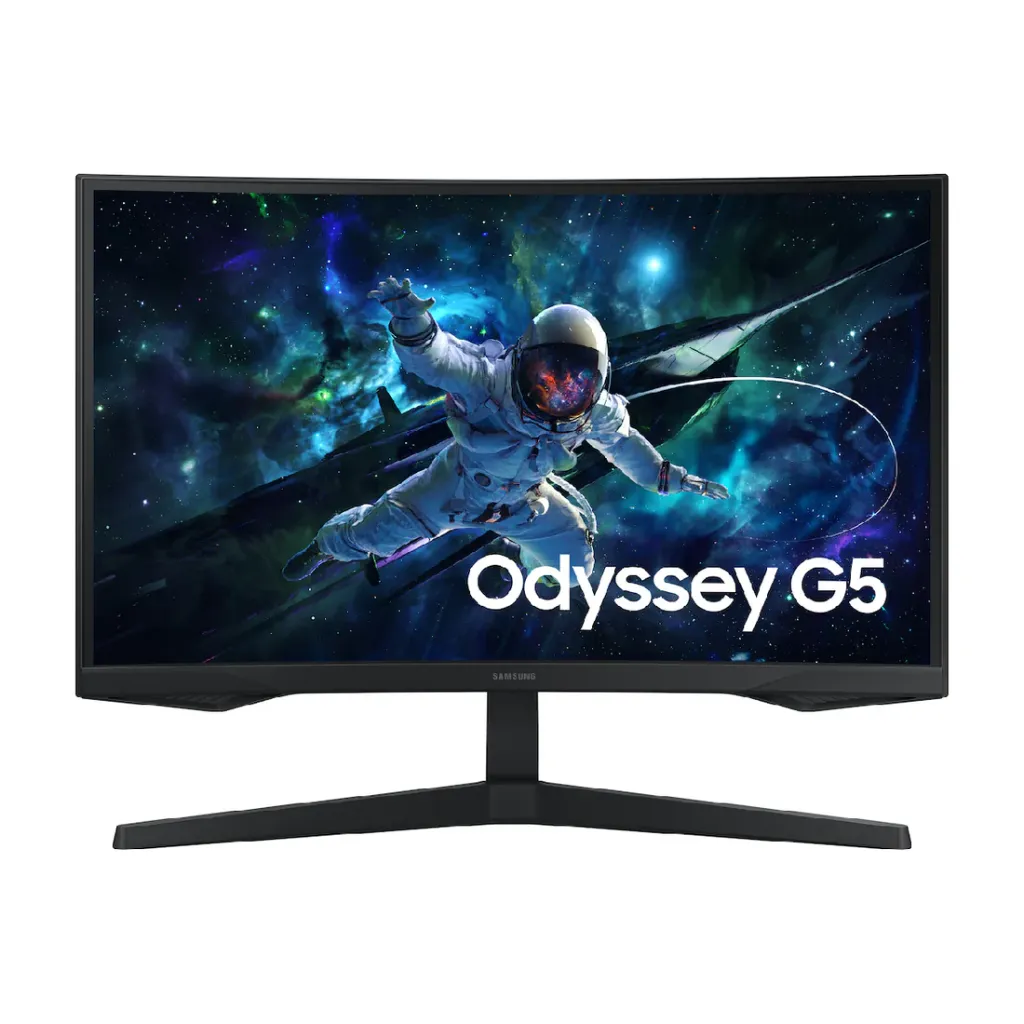 شاشة Samsung Odyssey G5 LS27CG552EMXEG، 27 بوصة، 165 هرتز، 2560 × 1440 QHD