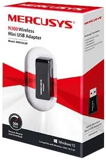 MERCUSYS, N300 Wireless Mini USB Adapter, MW300UM