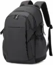 Rahala RAL2204 Backpack for Men Business 12L Upto 15.6'' Laptop Backpack Stylish Lightweight Compact Water-resistant Office Laptop Bag for Travel Daypack College, USB port-Black