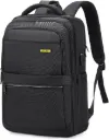 Rahala RAL 802 Backpack for Men Women 15.6-inch Laptop Bag 15L Laptop Backpack Multi-pockets Water-resistant Padded With USB Port for Daily Office Travel College-43 * 13 * 28 CM -Black