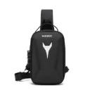 KOKIBEDY 6666 Anti-Theft Crossbody Sling Bag with Combination Lock, Compact Organizer & Adjustable Shoulder Strap - Black