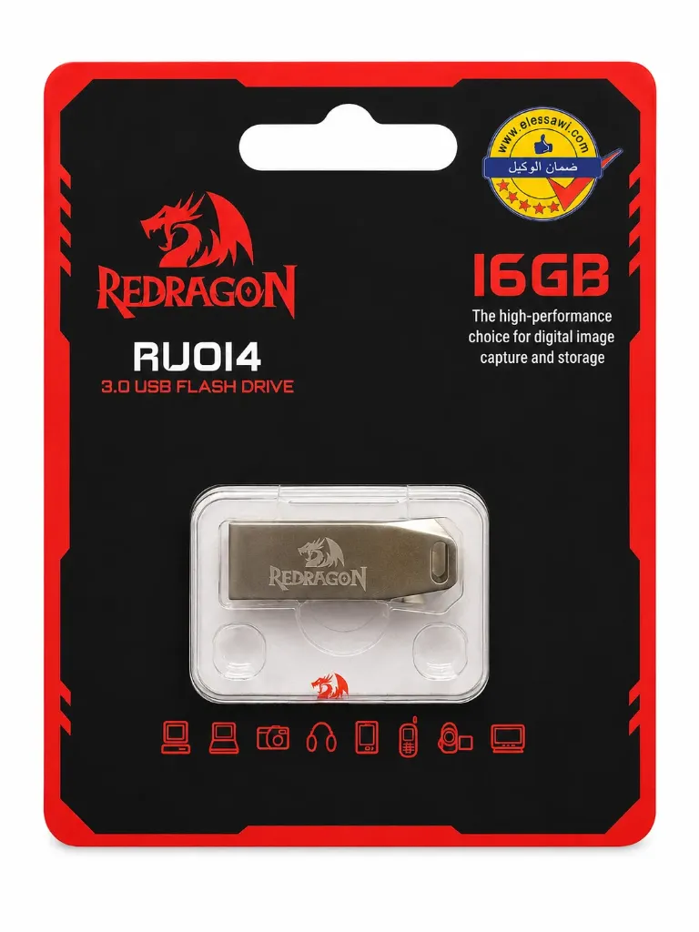 REDRAGON Flash Drive RU014 3.0 USB DRIVE 16GB high performance for digital image and storage