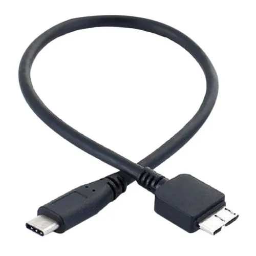 [DC363] DC363 Hard Disc Cable, Usb3.0 Type-C to Micro USB-B, 60cm, Black
