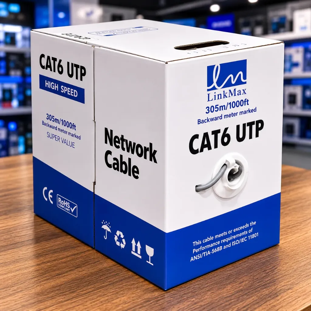 [305 linkmax] Link Max Network Cable 305m Cat6 UTP Blue