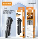 PLOKAMA Live K7 Pro Flexible Tripod and Selfie Stick, 110 cm Maximum Height, Dual LED Lighting, Universal Smartphone Compatible, Content Creator Kit